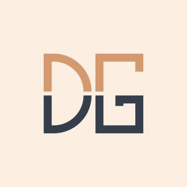 Modern DG Harf Logosu Tasarımı. Tüm İşletmeler için Yaratıcı ve Çok Yönlü Logo Tasarımı