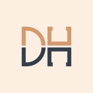 Modern DH Harf Logosu Tasarımı. Tüm İşletmeler için Yaratıcı ve Çok Yönlü DH Logosu Tasarımı