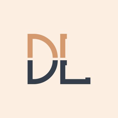 Modern DL Harf Logosu Tasarımı. Tüm İşletmeler için Yaratıcı ve Çok Yönlü Logo Tasarımı