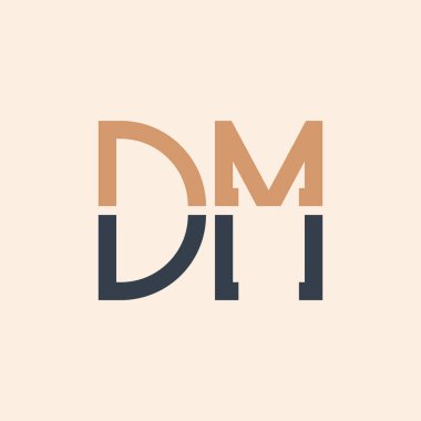 Modern DM Mektup Logosu Tasarımı. Tüm İşletmeler için Yaratıcı ve Çok Yönlü DM Logo Tasarımı