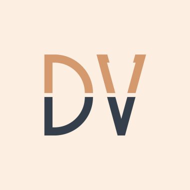 Modern DV Letter Logo Tasarımı. Yaratıcı ve Kullanışlı DV Logo Tasarımı Tüm İşletmeler için Uygun