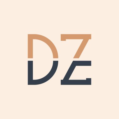 Modern DZ Harf Logosu Tasarımı. Tüm İşletmeler için Yaratıcı ve Çok Yönlü DZ Logo Tasarımı