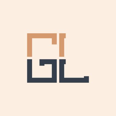 Modern GL Harf Logosu Tasarımı. Tüm İşletmeler için Yaratıcı ve Çok Yönlü Logo Tasarımı