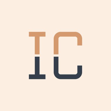 Modern IC Harf Logosu Tasarımı. Tüm işletmeler için Yaratıcı ve Çok Yönlü IC Logosu Tasarımı