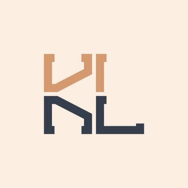 Modern KL Harf Logosu Tasarımı. Tüm İşletmeler için Yaratıcı ve Çok Yönlü KL Logo Tasarımı