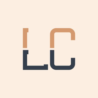 Modern LC Harf Logosu Tasarımı. Tüm İşletmeler için Yaratıcı ve Çok Yönlü LC Logo Tasarımı