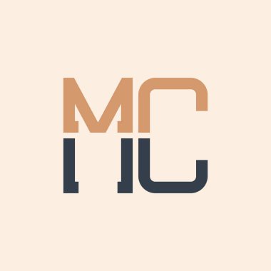 Modern MC Harf Logosu Tasarımı. Tüm İşletmeler için Yaratıcı ve Çok Yönlü MC Logo Tasarımı