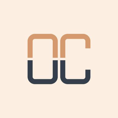Modern OC Harf Logosu Tasarımı. Tüm işletmeler için Yaratıcı ve Çok Yönlü OC Logosu Tasarımı