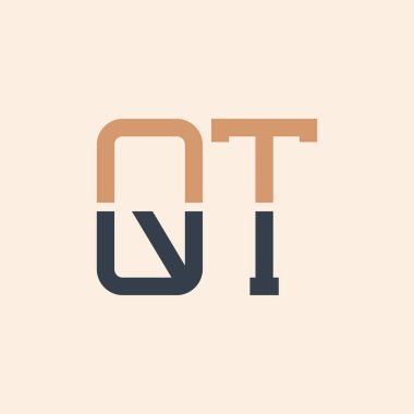 Modern QT Harf Logosu Tasarımı. Tüm İşletmeler için Yaratıcı ve Çok Yönlü QT Logo Tasarımı