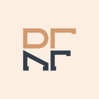 Modern RF Mektup Logosu Tasarımı. Tüm işletmeler için yaratıcı ve çok yönlü RF Logo Tasarımı