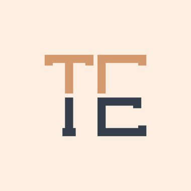 Modern TE Letter Logo Tasarımı. Tüm işletmeler için Yaratıcı ve Çok Yönlü TE Logosu Tasarımı