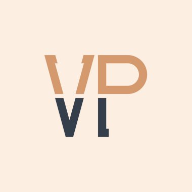 Modern VP Mektup Logosu Tasarımı. Yaratıcı ve Çok Yönlü Logo Tasarımı Tüm İşletmeler için Uygun