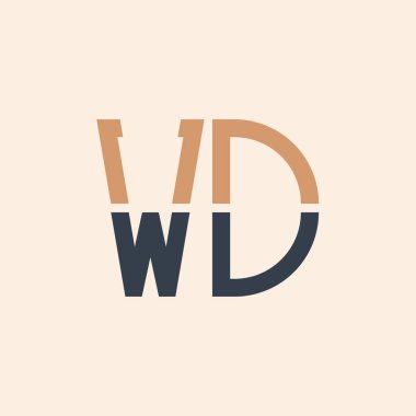 Modern WD Mektup Logosu Tasarımı. Tüm İşletmeler için Yaratıcı ve Çok Yönlü WD Logo Tasarımı
