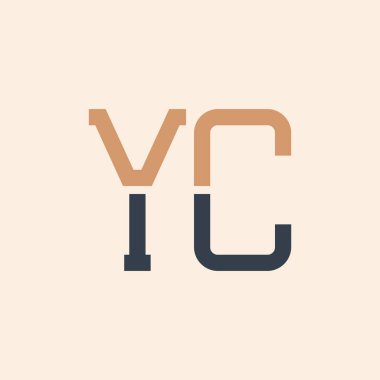 Modern YC Mektup Logosu Tasarımı. Tüm İşletmeler için Yaratıcı ve Çok Yönlü YC Logo Tasarımı