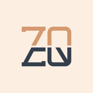 Modern ZQ Letter Logo Design. Creative and Versatile ZQ Logo Design Suitable for all Businesses clipart