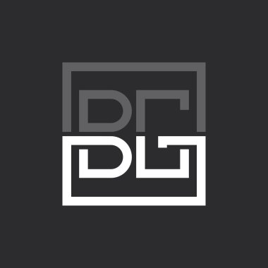 Yaratıcı Modern Minimalist BG Harf Logosu Tasarımı. Herhangi bir işletme için BG Logo Monogramı