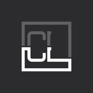 Yaratıcı Modern Minimalist CL Harf Logosu Tasarımı. Herhangi bir iş için CL Logo Monogramı