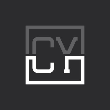 Yaratıcı Modern Minimalist CY Mektup Logosu Tasarımı. Herhangi bir iş için CY Logo Monogramı