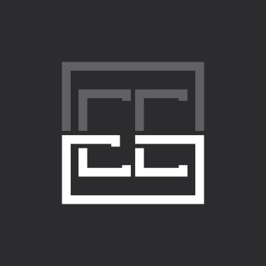 Yaratıcı Modern Minimalist EE Mektup Logosu Tasarımı. Herhangi bir iş için EE Harfi Logo Monogramı
