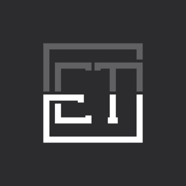 Yaratıcı Modern Minimalist ET Mektup Logosu Tasarımı. Herhangi bir İş İçin ET Logosu Monogramı