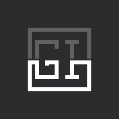 Yaratıcı Modern Minimalist GI Logo Tasarımı. Herhangi bir iş için GI Logo Monogramı