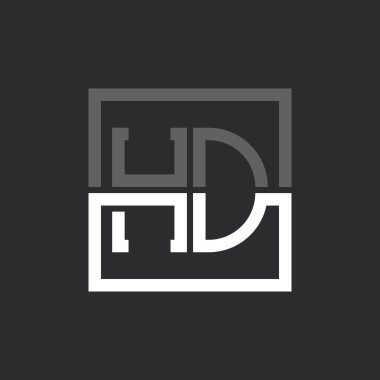 Yaratıcı Modern Minimalist HD Harf Logosu Tasarımı. Herhangi bir iş için HD Logo Monogramı