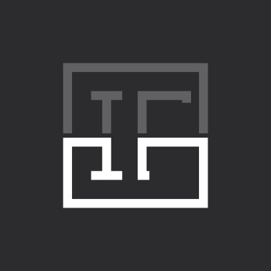 Yaratıcı Modern Minimalist if Harf Logosu Tasarımı. Herhangi bir İş İçin Logo Monogramı