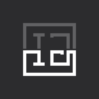 Yaratıcı Modern Minimalist IJ Mektup Logosu Tasarımı. Herhangi bir iş için IJ Logo Monogramı