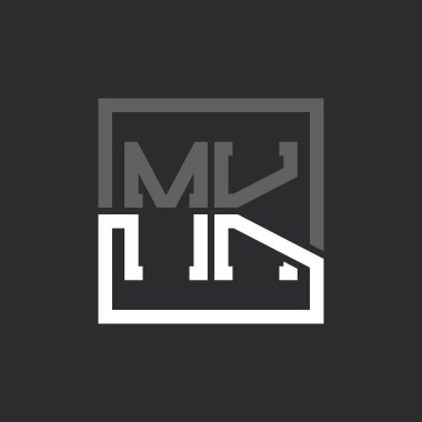 Yaratıcı Modern Minimalist MK Mektup Logosu Tasarımı. Herhangi bir İş İçin MK Logo Monogramı