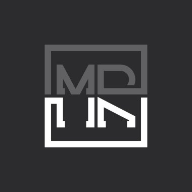 Yaratıcı Modern Minimalist MR Mektup Logosu Tasarımı. Herhangi bir iş için MR Logo Monogramı