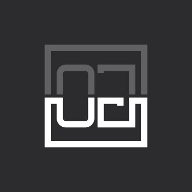 Yaratıcı Modern Minimalist OJ Mektup Logosu Tasarımı. Herhangi bir iş için OJ Logo Monogramı