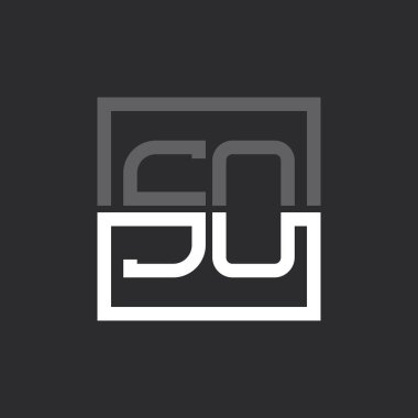 Yaratıcı Modern Minimalist SO Harf Logosu Tasarımı. Herhangi bir İş İçin So Logo Monogramı