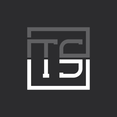 Yaratıcı Modern Minimalist TS Mektup Logosu Tasarımı. Herhangi bir iş için TS Harfi Logo Monogramı