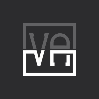 Yaratıcı Modern Minimalist VA Mektup Logosu Tasarımı. Herhangi bir iş için VA Logo Monogramı