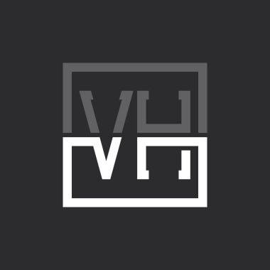 Yaratıcı Modern Minimalist VH Harf Logosu Tasarımı. Herhangi bir iş için VH Logo Monogramı