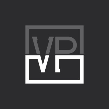 Yaratıcı Modern Minimalist Başkan Yardımcısı Logo Tasarımı. Herhangi bir iş için VP Logo Monogramı