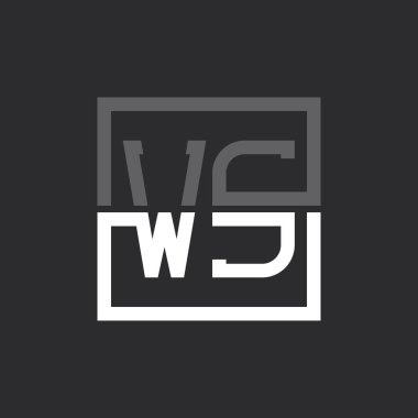 Yaratıcı Modern Minimalist WS Letter Logo Tasarımı. Herhangi bir İş İçin WS Logo Monogramı