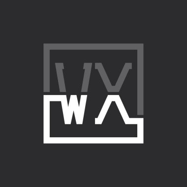 Yaratıcı Modern Minimalist WX Harf Logosu Tasarımı. Herhangi bir iş için WX Logo Monogramı