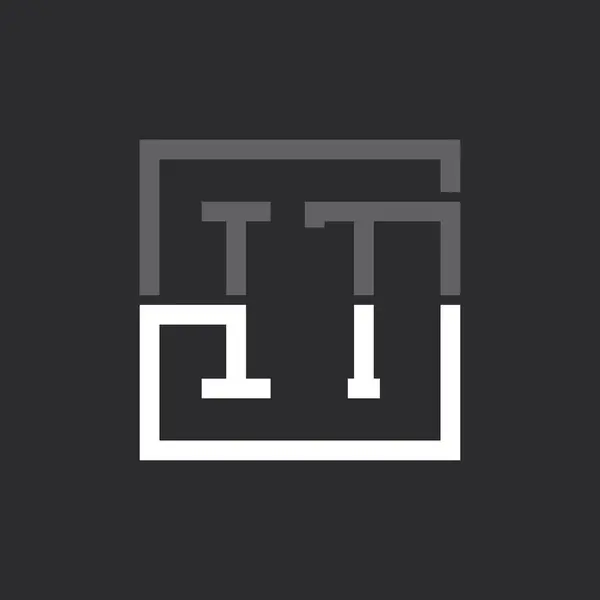 Yaratıcı Modern Minimalist IT Mektup Logosu Tasarımı. Herhangi bir iş için Letter IT logo monogramı
