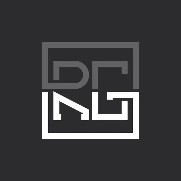 Yaratıcı Modern Minimalist RG Harf Logosu Tasarımı. Herhangi bir iş için RG Logo Monogramı