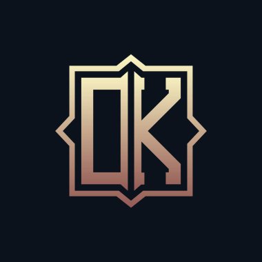 Lüks Giriş Tamam Monogram Logosu Tasarımı. Zarif Amblem Mektubu İş ve Şirket Kimliği için Logo Tasarımı