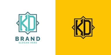 Modern KD Monogram Logo Design. Initial Letter KD Logo, Versatile Branding Suitable for any Brand clipart