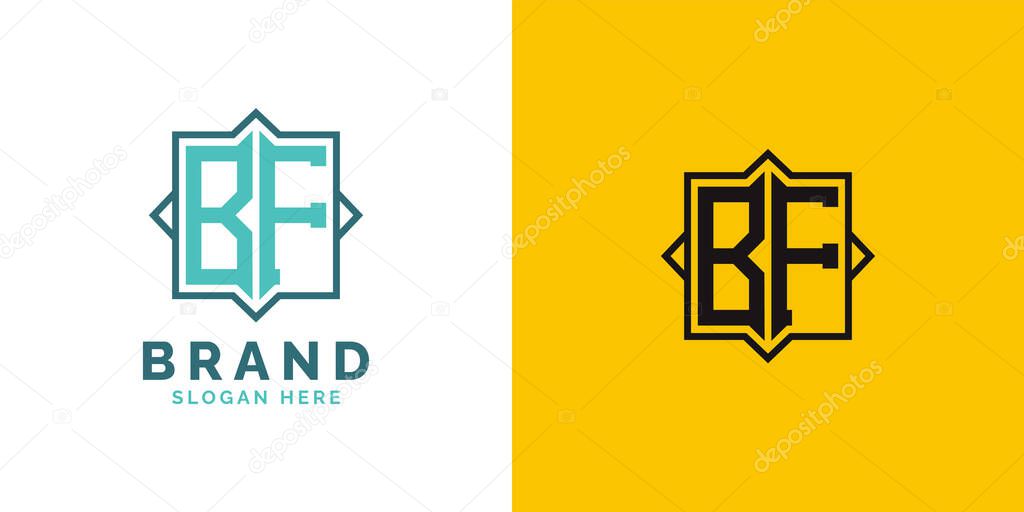 Modern BF Monogram Logo Design. Initial Letter BF Logo, Versatile Branding Suitable for any Brand