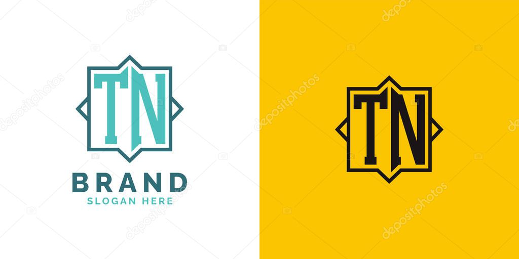 Modern TN Monogram Logo Design. Initial Letter TN Logo, Versatile Branding Suitable for any Brand