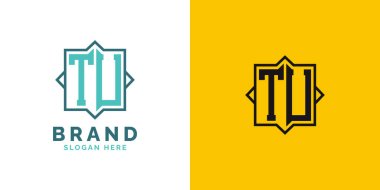 Modern TU Monogram Logo Tasarımı. İlk Harf TU Logosu, Her Markaya Uygun Çok Yönlü Damgalama