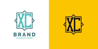 Modern XC Monogram Logo Tasarımı. İlk Harf XC Logosu, Her Markaya Uygun Çok Yönlü Damgalama