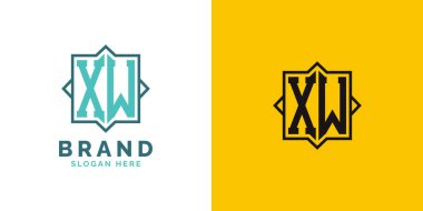 Modern XW Monogram Logo Tasarımı. İlk Harf XW Logosu, Her Markaya Uygun Çok Yönlü Markalaşma