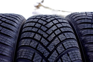 Close-up of Winter Tire Treads clipart