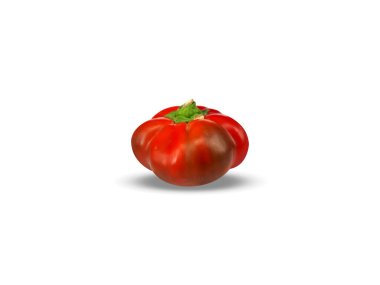 Beyaz arka planda izole edilmiş Capsicum Annuum veya tatlı chilli