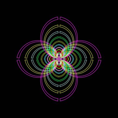 vektör çizimi soyut desen nesnesi